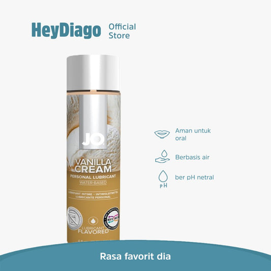 System Jo Vanilla Waterbased - Pelumas Rasa Vanilla Edible – 120ml – Heydiago