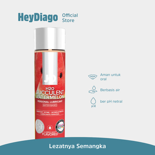 System Jo Succulent Watermelon Waterbased - Pelumas Rasa Edible Cocok Untuk Oral – 120ml – Heydiago